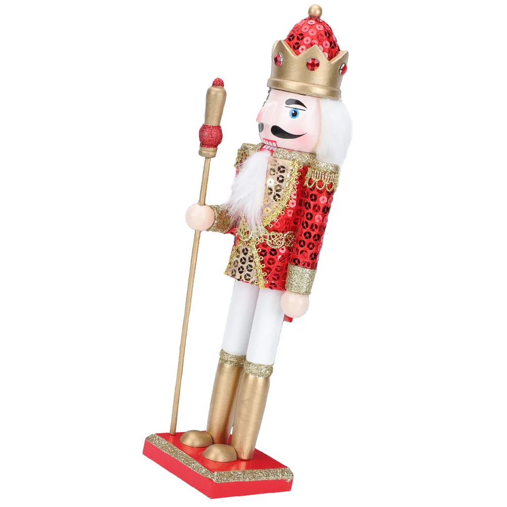 

Wooden Nutcracker Soldier Ornament Office Decor Christmas Decorations Xmas Nutcrackers