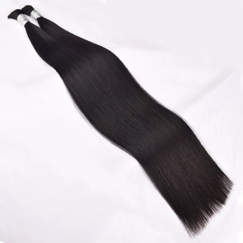 Wholesale Human Hair Bulk For Braids No Weft Bundles Straight Vietnamese Original Natural Remy Hair extensions 100g/piece