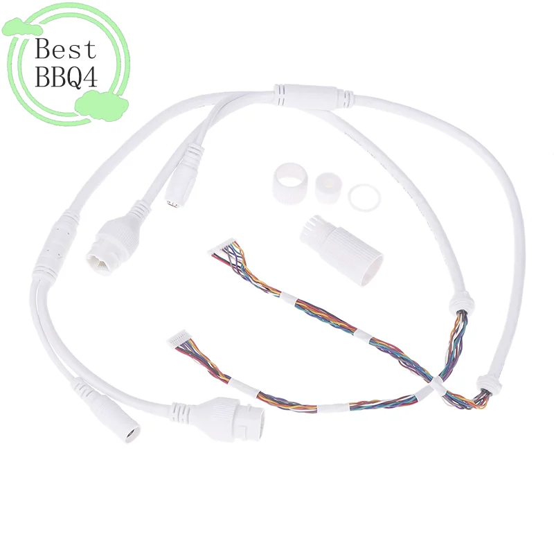 

Кабель Ethernet LAN (BBQ4) 1 шт., сетевой кабель POE RJ45, 10-контактный, 10-жильный, 12-контактный, 10-жильный, с водонепроницаемым колпачком для камеры