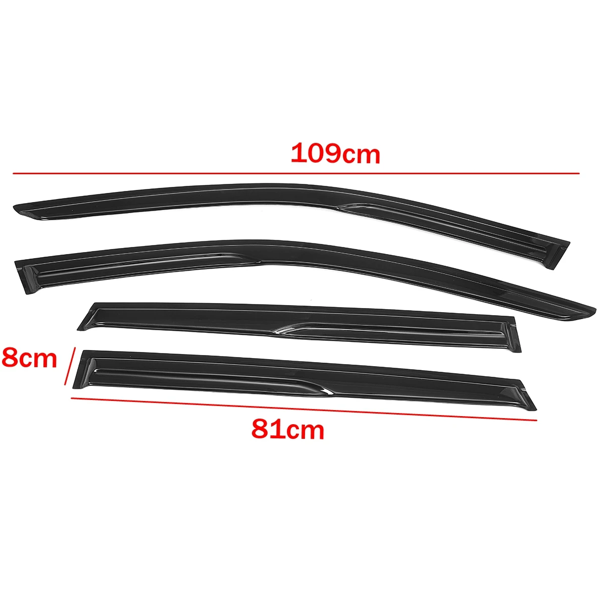 New 4x Car Side Window Deflector For GWM Great Wall Haval Hover F7 5Door 2019 2020 2021 2022 Wind Visor Vent Shields Deflectors