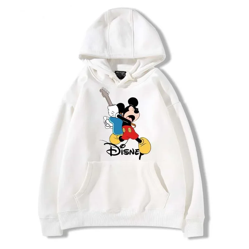 2024 Disney Mickey Mouse felpa con cappuccio felpe autunno primavera donna moda Casual Cool Pullover studente Harajuku Streetwear felpe con cappuccio