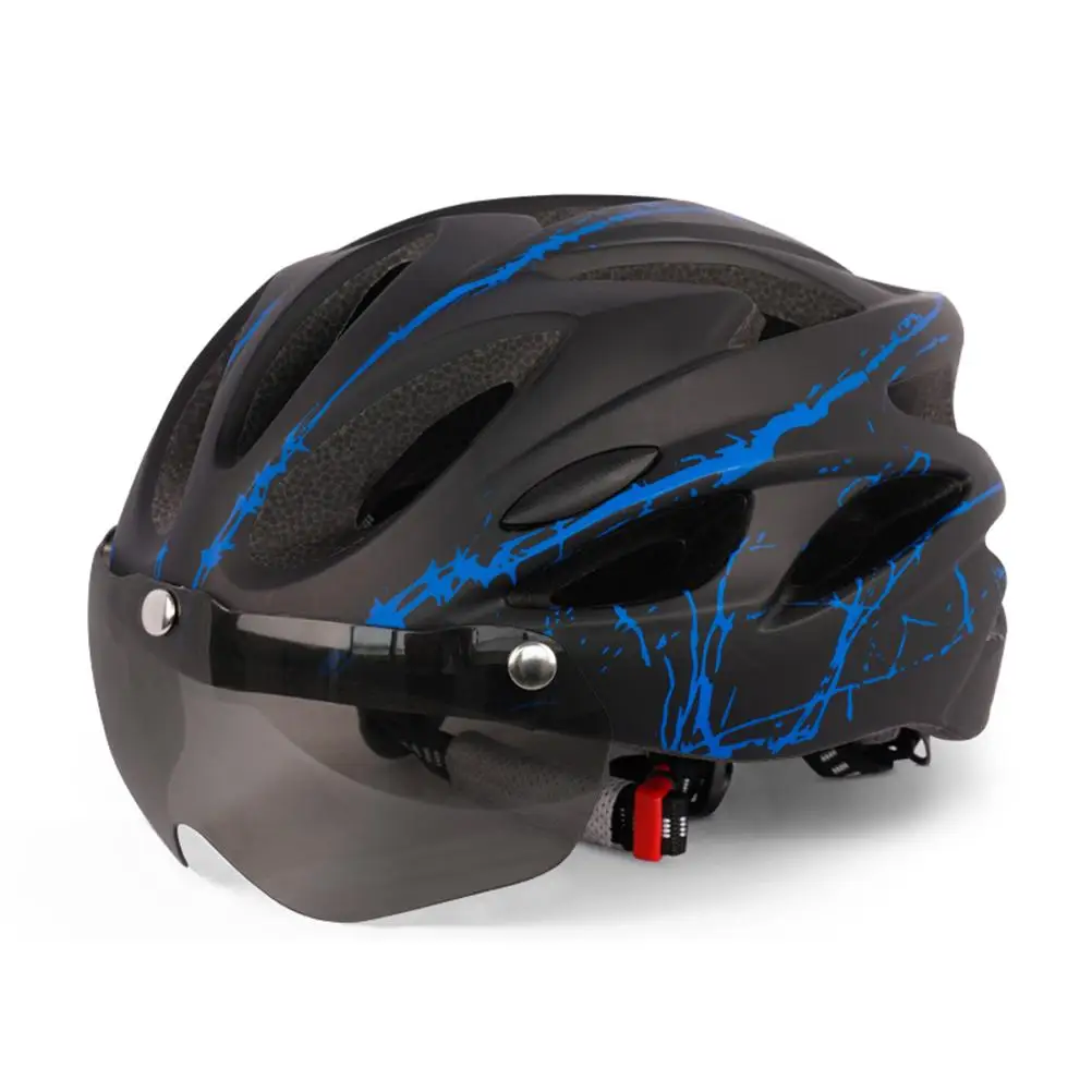 Helm Fietshelm voor volwassenen, heren, dames Beschermende helm met magnetisch vizier
