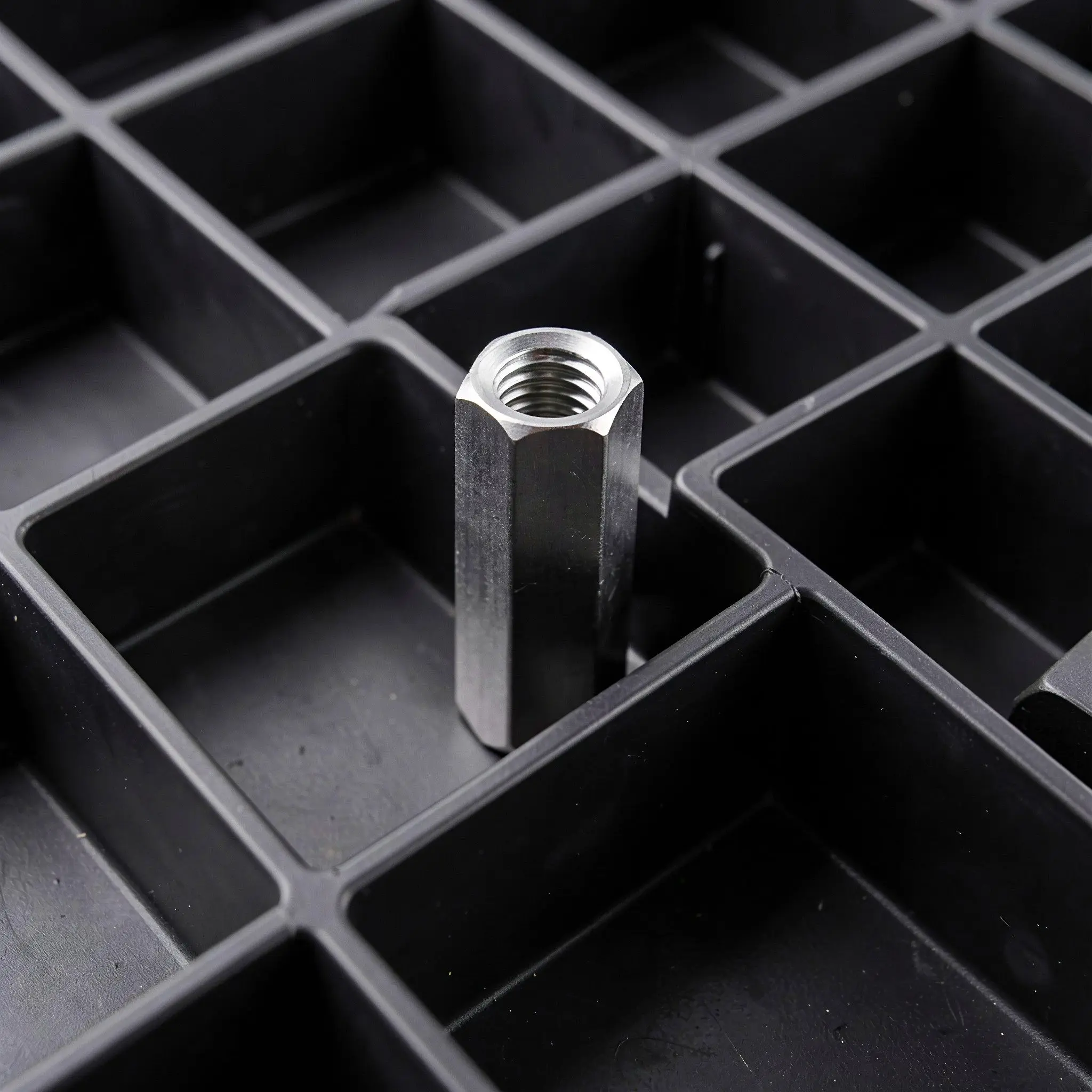 6Pcs Hexagonal Coupling Nut M8x1.25 25Mm Length Stainless Steel Metric Thread Rod Extension Connector Mechanical Fastener