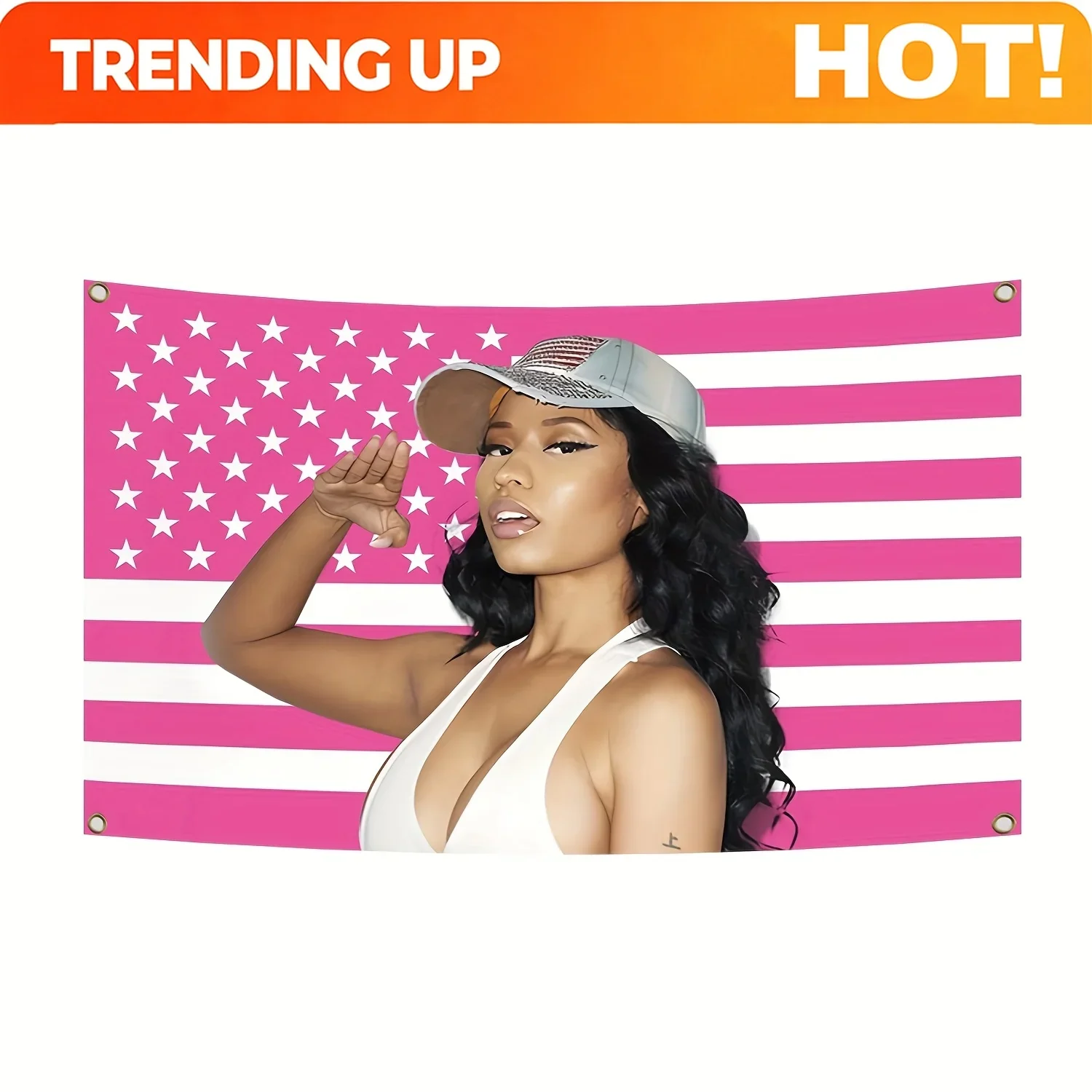 Customization 1pc - Singer Flag, For Living Room And Dormitory, 3*5 Feet, Durable Polyester, No Power Required. Gift For Fans Wi