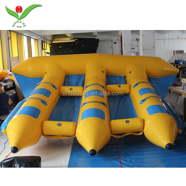 Beach water game towable tube inflatable fly fishing boat water sports