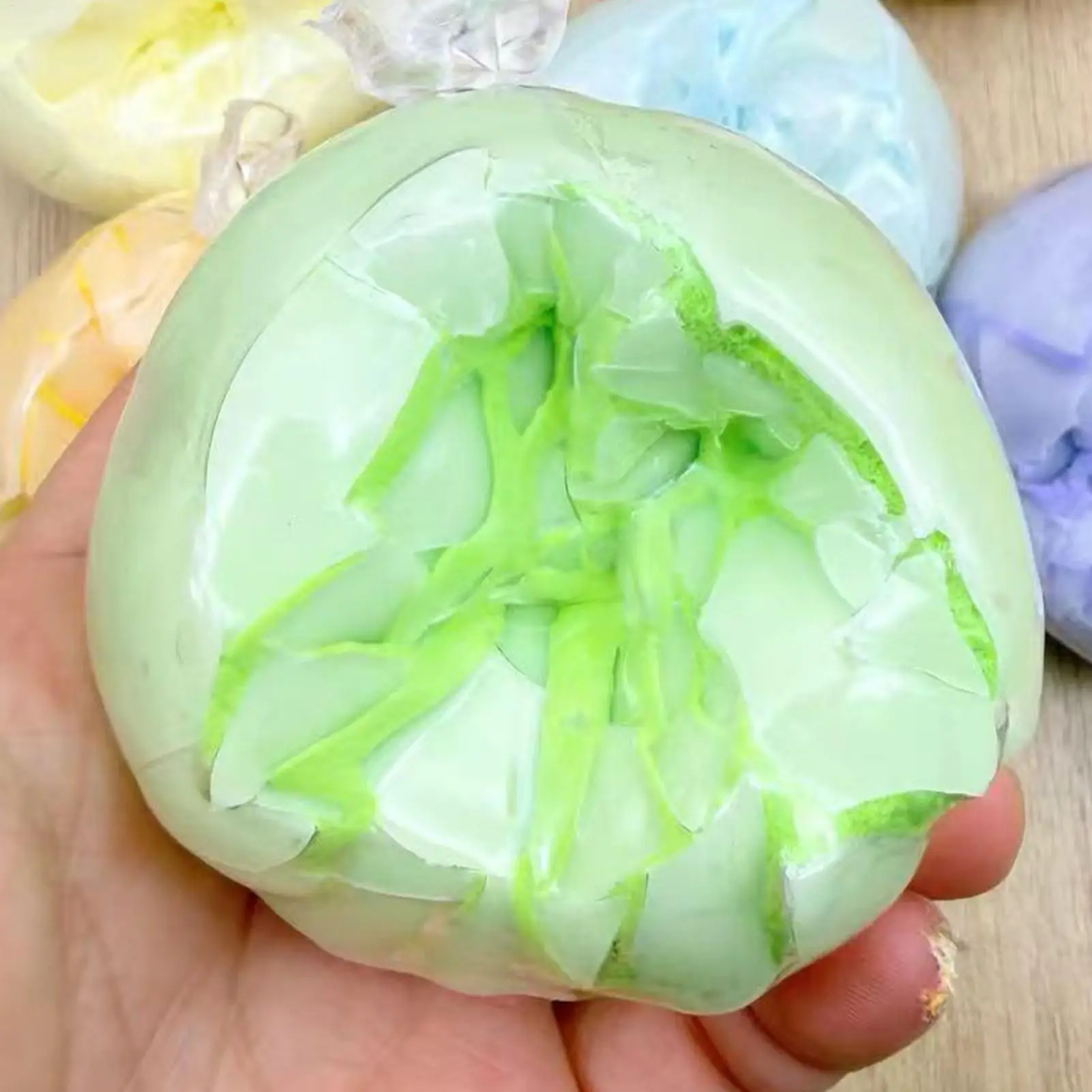 Crispy Wax Coating Stress Balls, Pinch Relief Toy for Kids Teens, Study Work Travel Home Office Classroom Car Ride Meditation