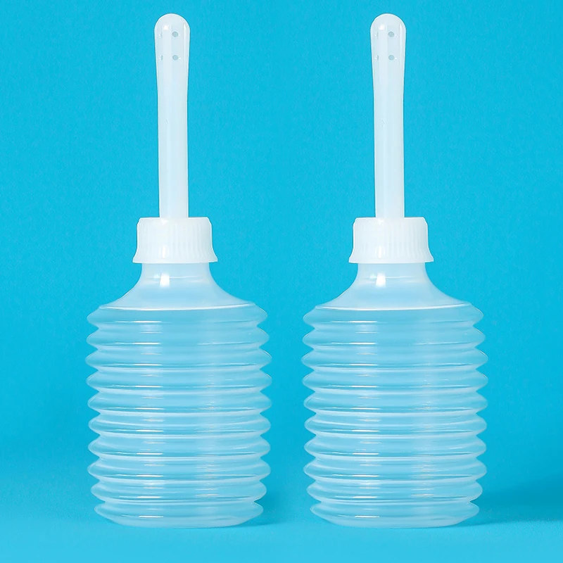 2 قطعة 180 مللي المتاح الشرج والمهبل لمبة الدوش الري حقنة شرجية المستقيم حقنة نظافة للنساء النظافة الشخصية