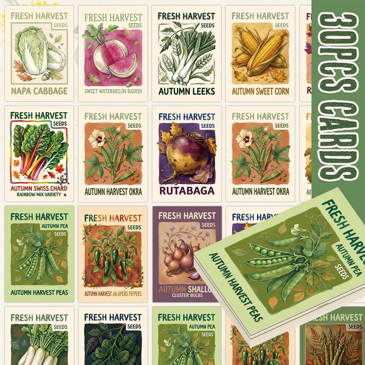 30pcs 30pcs Fresh Harvest Vegetable Seed Variety Cards,Garden Seed Collection,For Home Gardening Themed Gift,Garden Projects Accessory - Aliexpress Deal