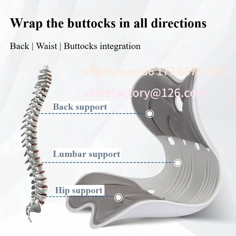 Customizable Lumbar Cushion Sedentary Correct Posture Waist Support Perfect Buttocks Petal Shape Office Ergonomic