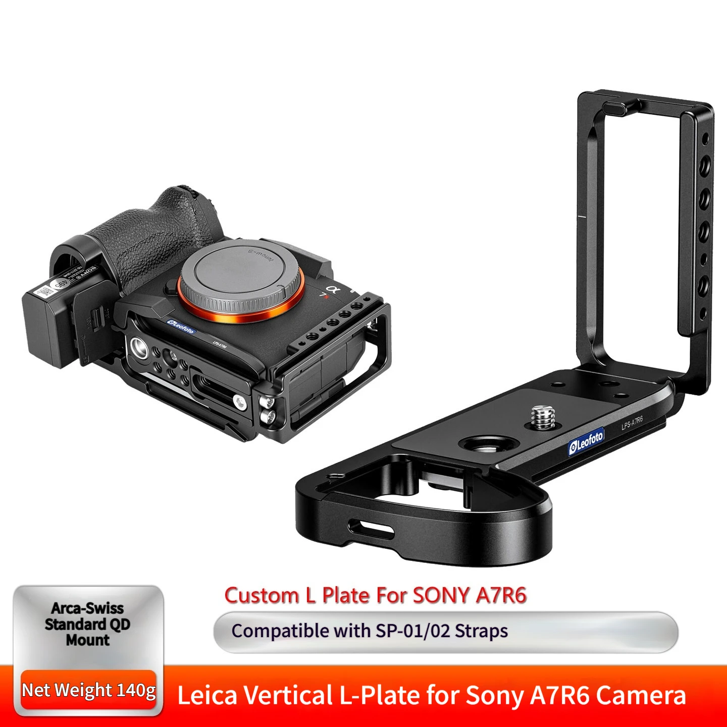 Leofoto Sony A7r6 L Shaped Quick Loading Board Standard Vertical Camera L Bracket Tripod Gimbal Photography Accessory