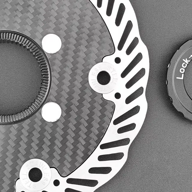 1 szt. Ultralekki Hamulec Tarczowy Rowerowy z Włókna Węglowego DO ROTORA 140mm 160mm Części Rowerowe MTB Szosowe z Włókna Węglowego