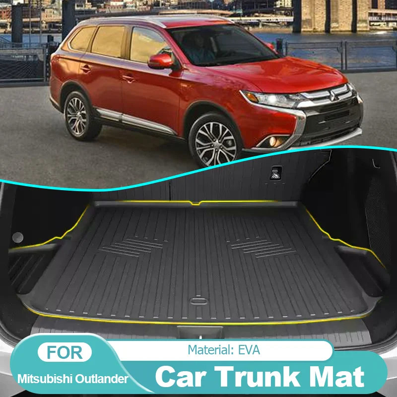 for Mitsubishi Outlander MK2 2007~2012 EVA Car Rear Boot Cargo Liner Tailored Trunk Mat Floor Tray Carpet Pad Car Accessories