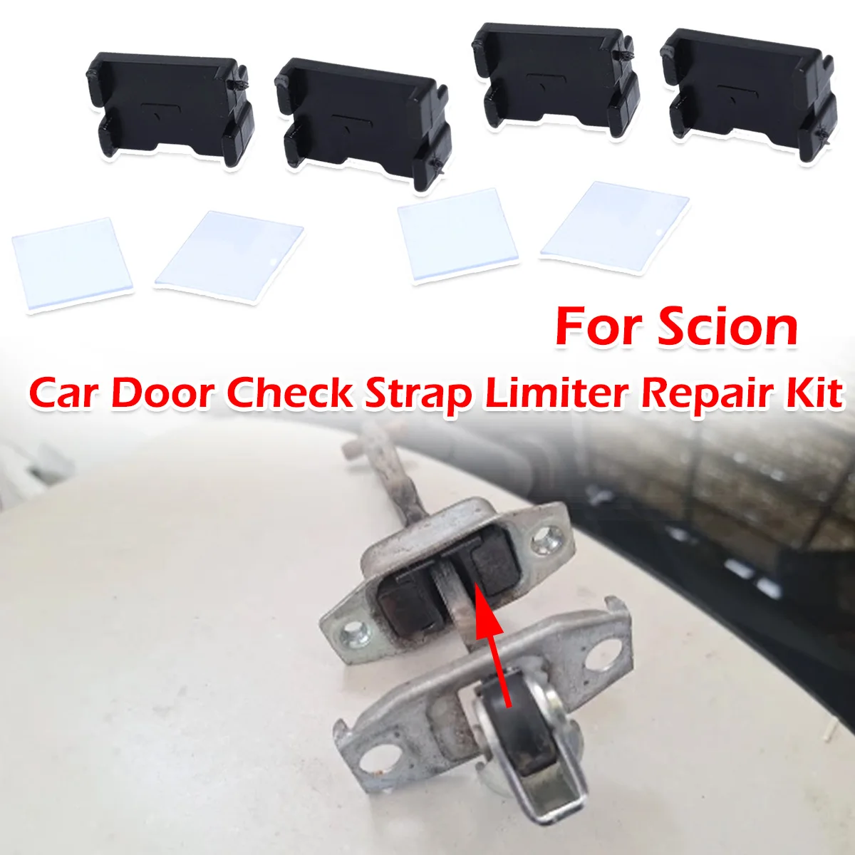 

4/8kit For 2 Door Car Door Check Assy Checker Strap Stopper limiter Repair Replacement Parts For Scion xA 6 2004-2006 xB II xD
