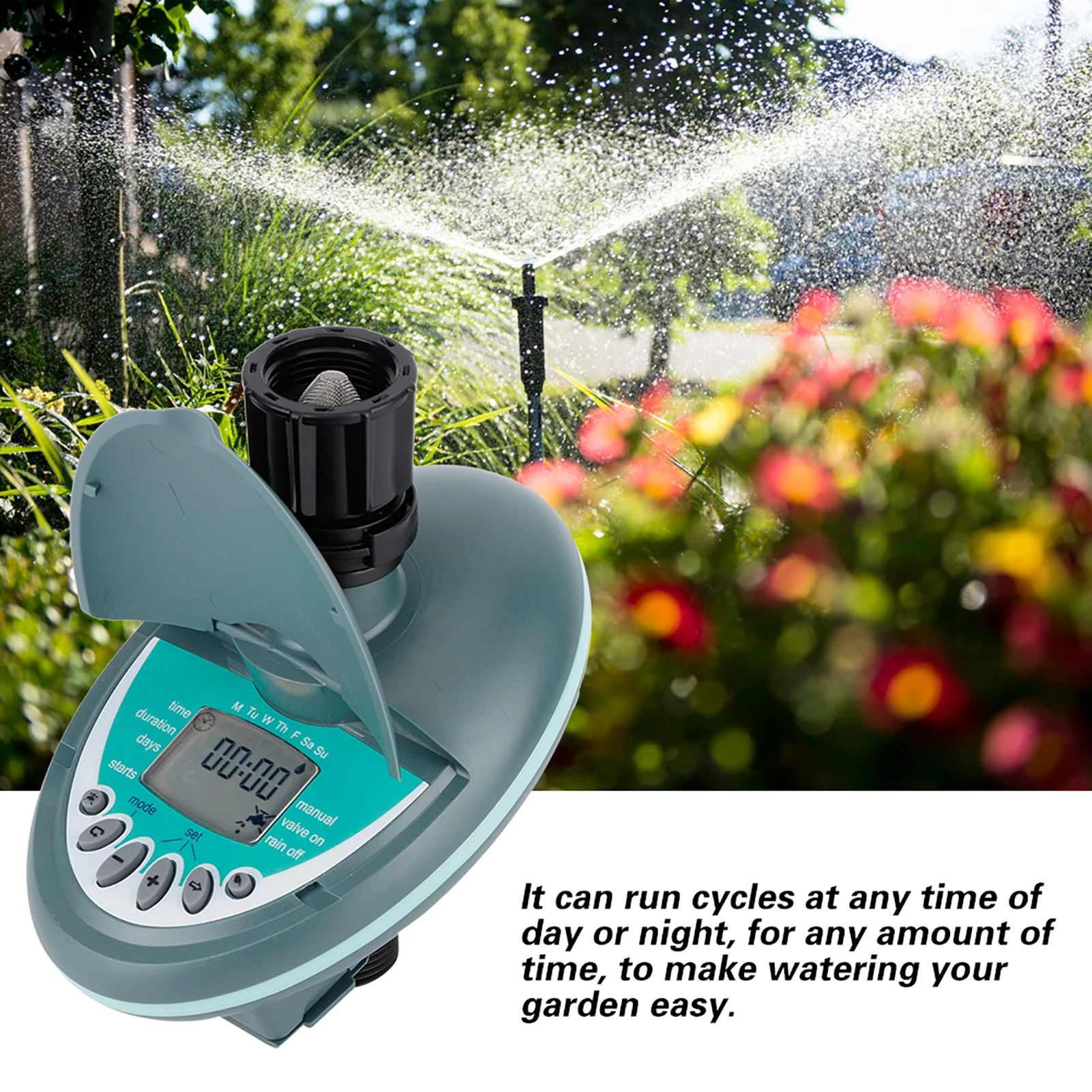G3/4in Female Male Thread Intelligent Irrigation Controller Automatic Water Timer Watering Controller Water Timer Watering Timer