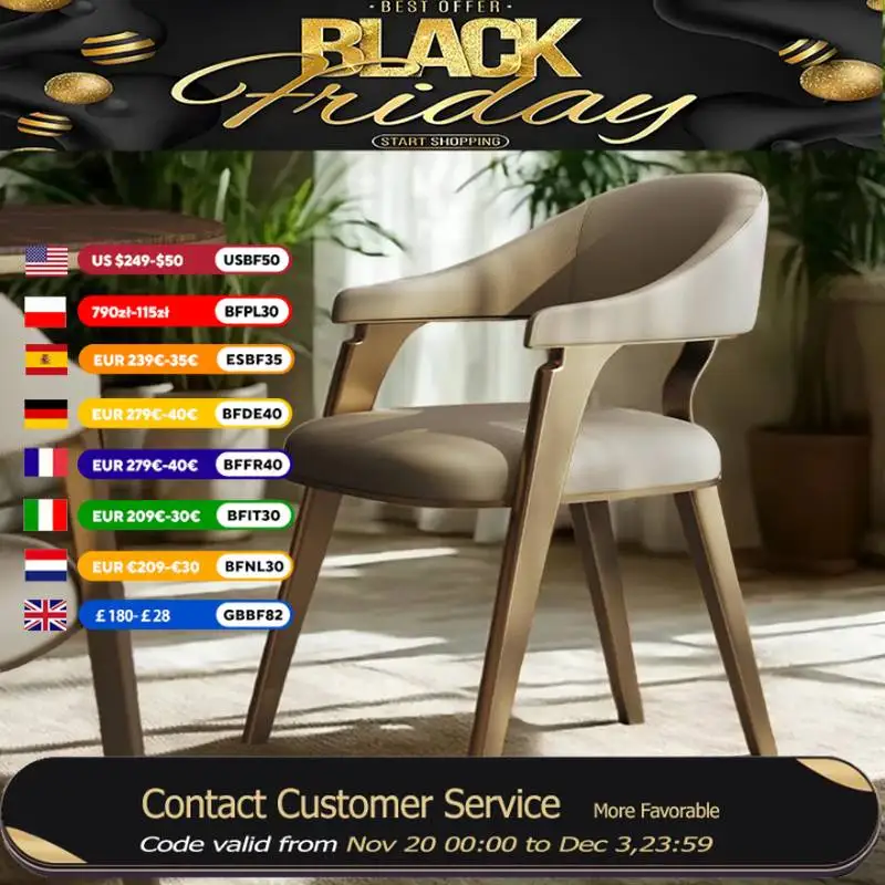 

Luxury Designer Dining Chairs Italian Arm Rest Kitchen Living Room Dining Chairs Office Nordic Sillas Para Comedor Furniture
