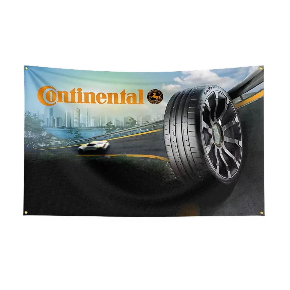 C-Continental-Tires Flag Flags Room Decoration Outdoor Decors Personalized Flags For Garage Bedrooms Home Tapestry Flag
