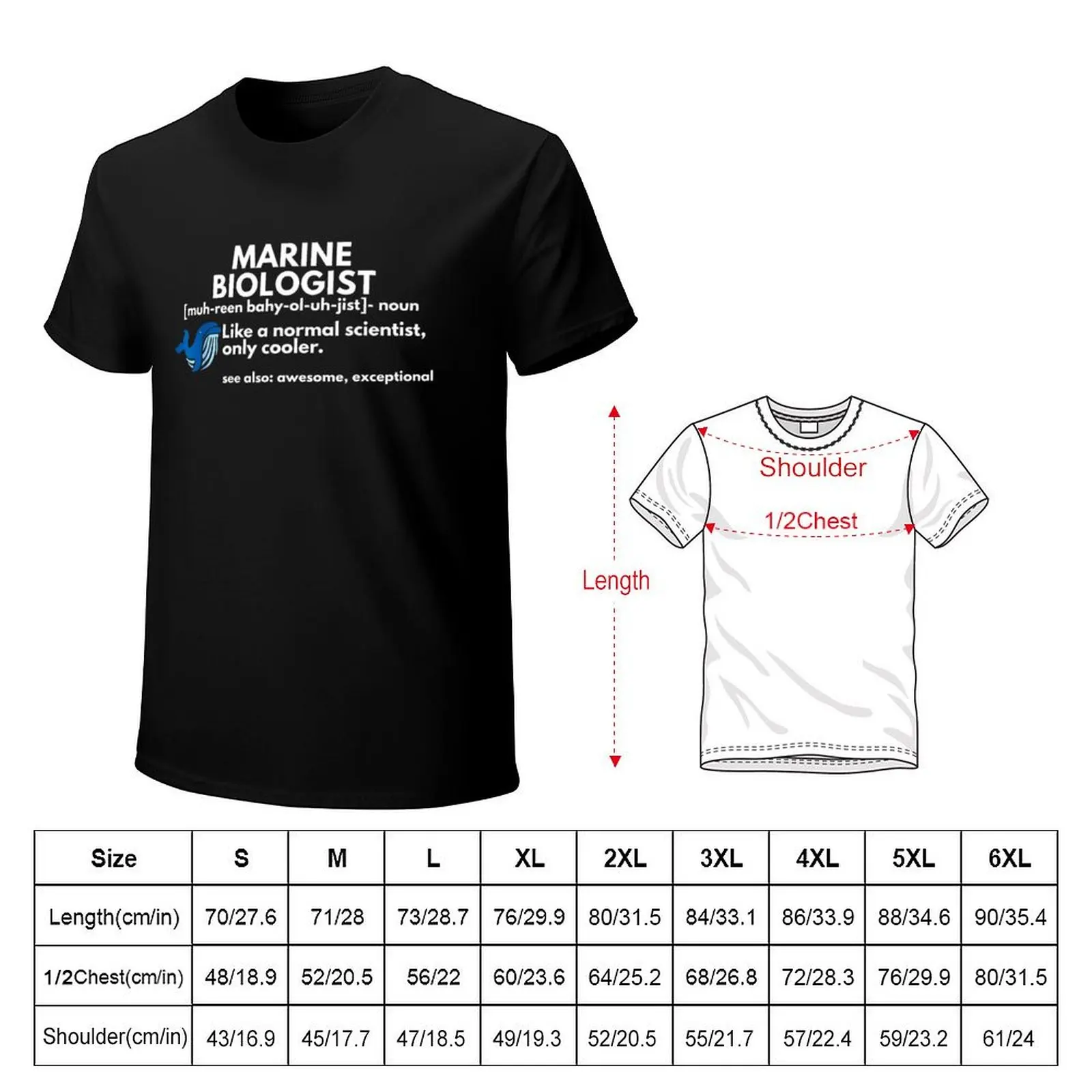 Marine biologist Definition - for Marine lovers T-Shirt Basic Solid Color Short Sleeve T-Shirt