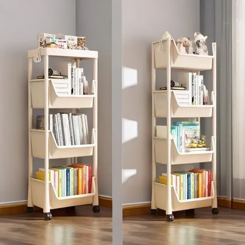 2-5Tier Rolling Storage Cart with Wheels Perfect Bathroom Kitchen Office Ideal Groceries Snacks Toys Books Toiletries