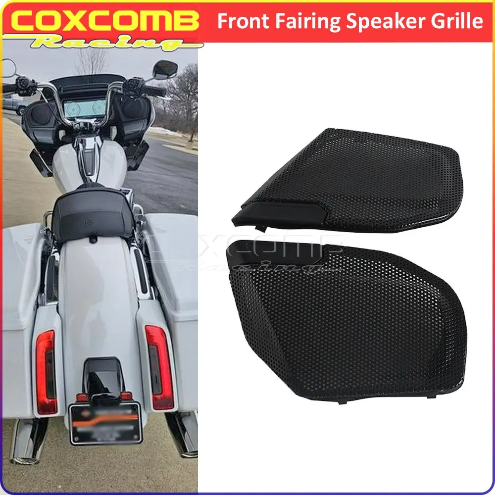 

Front Fairing Speaker Grille Mesh Shield Motorcycle Speakers Griller Cover For Harley Touring Road Glide FLTRX FLTRXSE FLTRXSTSE