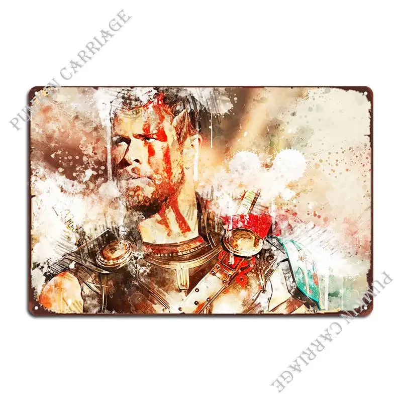 Chris Hemsworth Metal Sign Home Club Plaques Cinema Tin Sign Poster