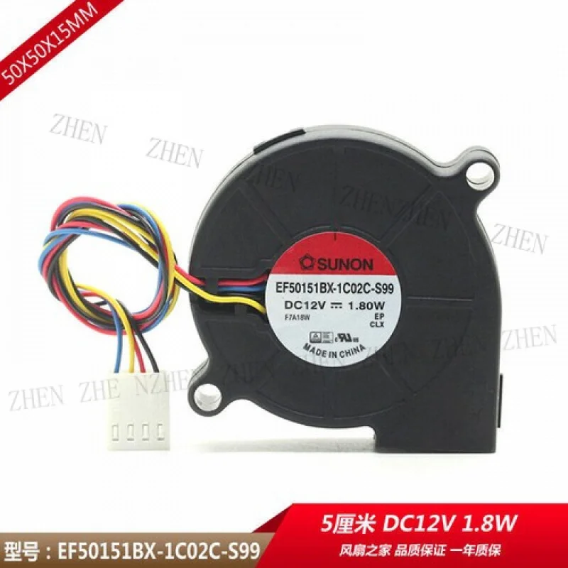 

Y Genuine for Sunon Ef50151bx-1c02c-s99 5015 4-wire Turbo Cooling Fan 12v 1.80w