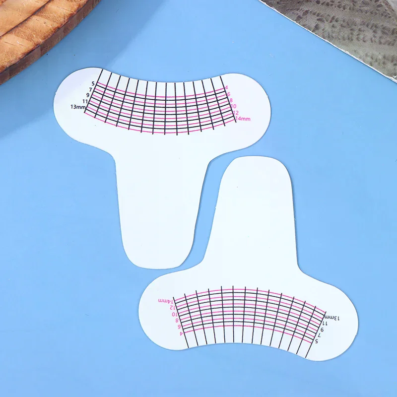 10 pezzi portatile per la misurazione della lunghezza delle ciglia, strumento per il trucco delle sopracciglia in plastica morbida per la crescita dell'estensione delle ciglia