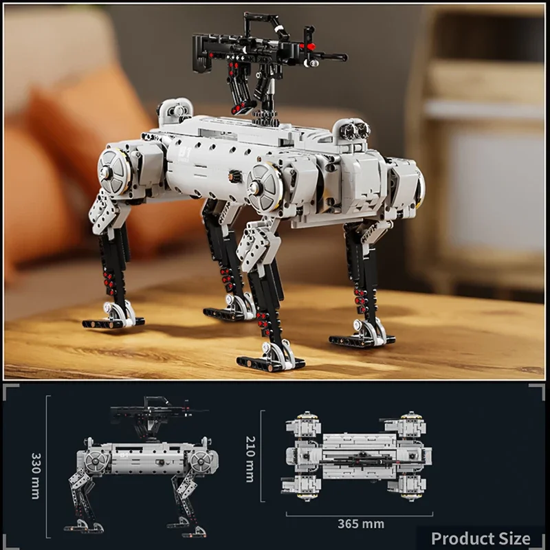 1613 قطعة ألعاب روبوتية RC التقنية MOC آلة بدون طيار نموذج كلب اللبنات ألعاب الطوب الآلي للطفل هدايا عيد الميلاد