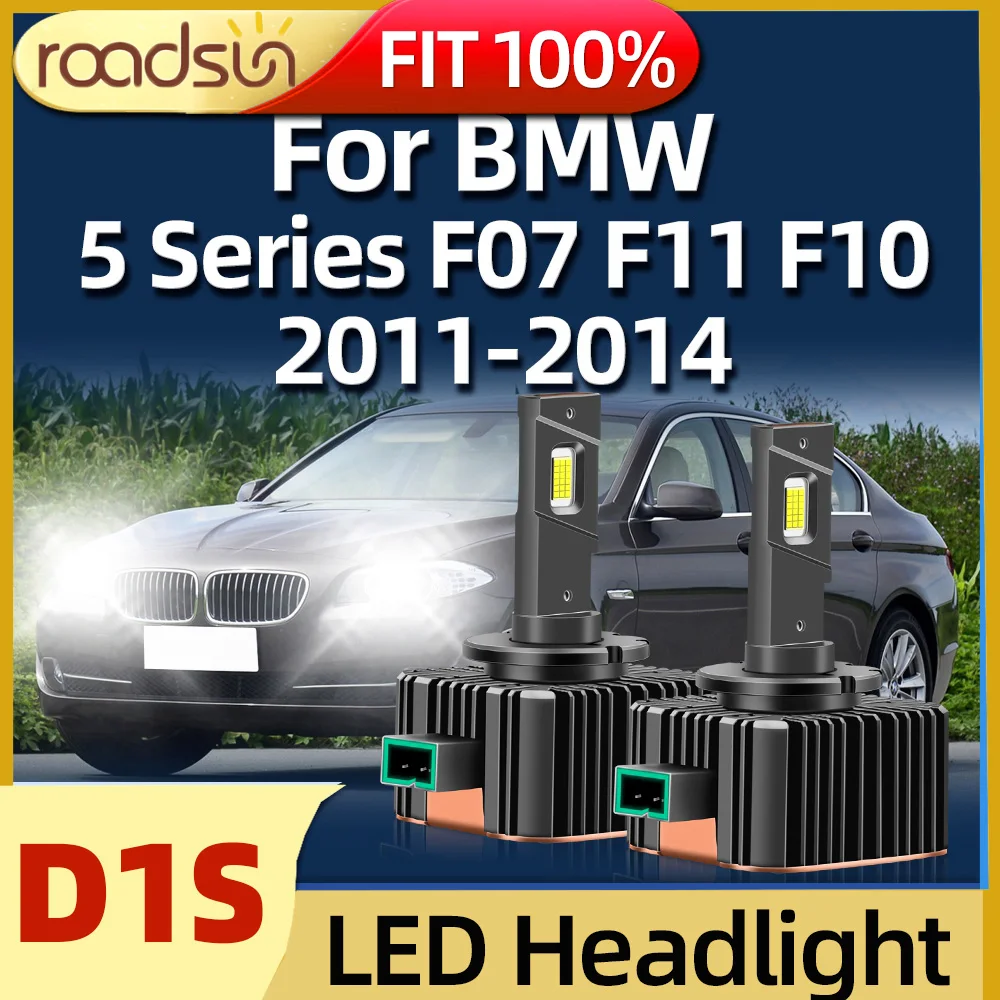 

Roadsun светодиодный D1S фары автомобильные лампы 6000K Plug & Play для BMW 5 серии F07 F11 F10 2011 2012 2013 2014