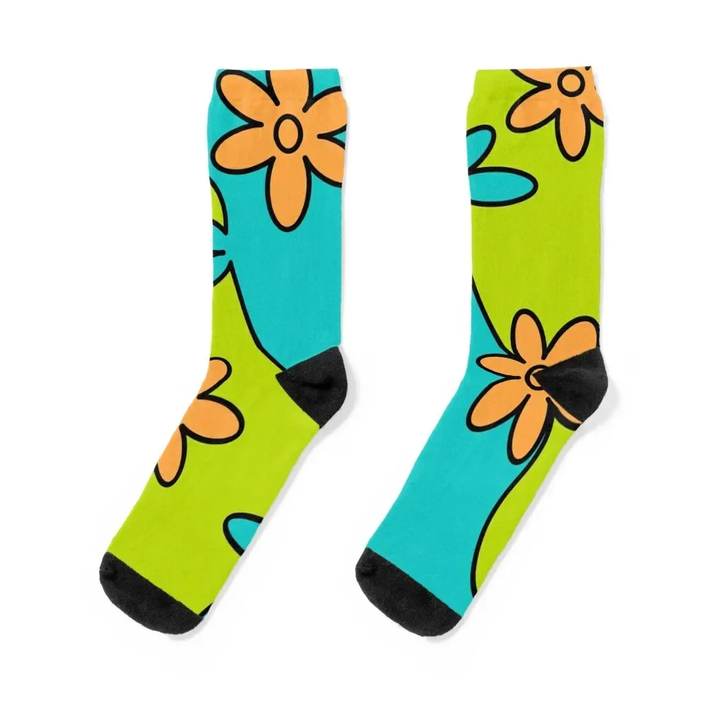 Mysterious flowers ?? Socks hiphop luxury bright garter Socks Women Men's