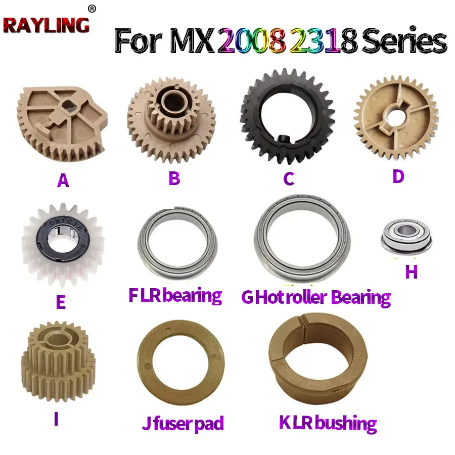 Fuser Lower hot Roller gear Bushing Bearing For Sharp DX-2008 2508 MX-2318 2018 2338 3118 3138 3128 3618 2638 2618 2648 3648