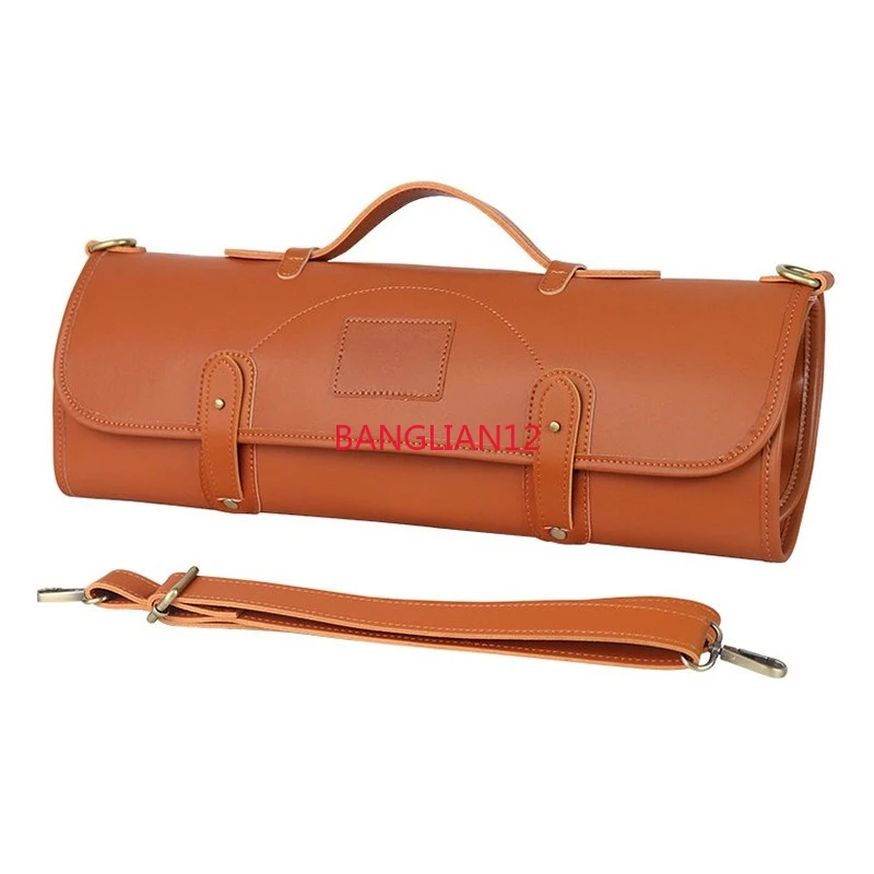 

Chef Knife Storage Bag Handheld Toolkit Western Chef Roll Knife Bag Leather Kitchen Knife