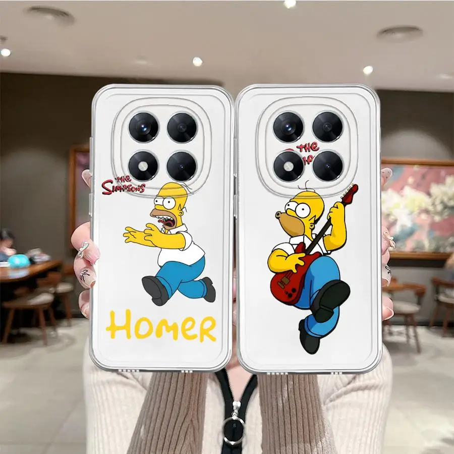 Case for Xiaomi Redmi Note 14 Pro Plus 12 11 Note 13 13C 11S A4 9 10 14C 12S 10S Soft Phone Cover The Simpsons Cartoon Homer view 3