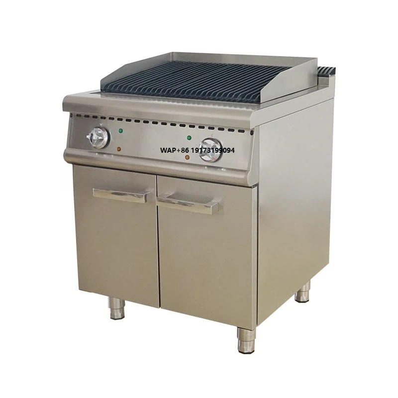 Electric Durable Bbq Grills Barbecue Lava Rock Grill With Cabinet