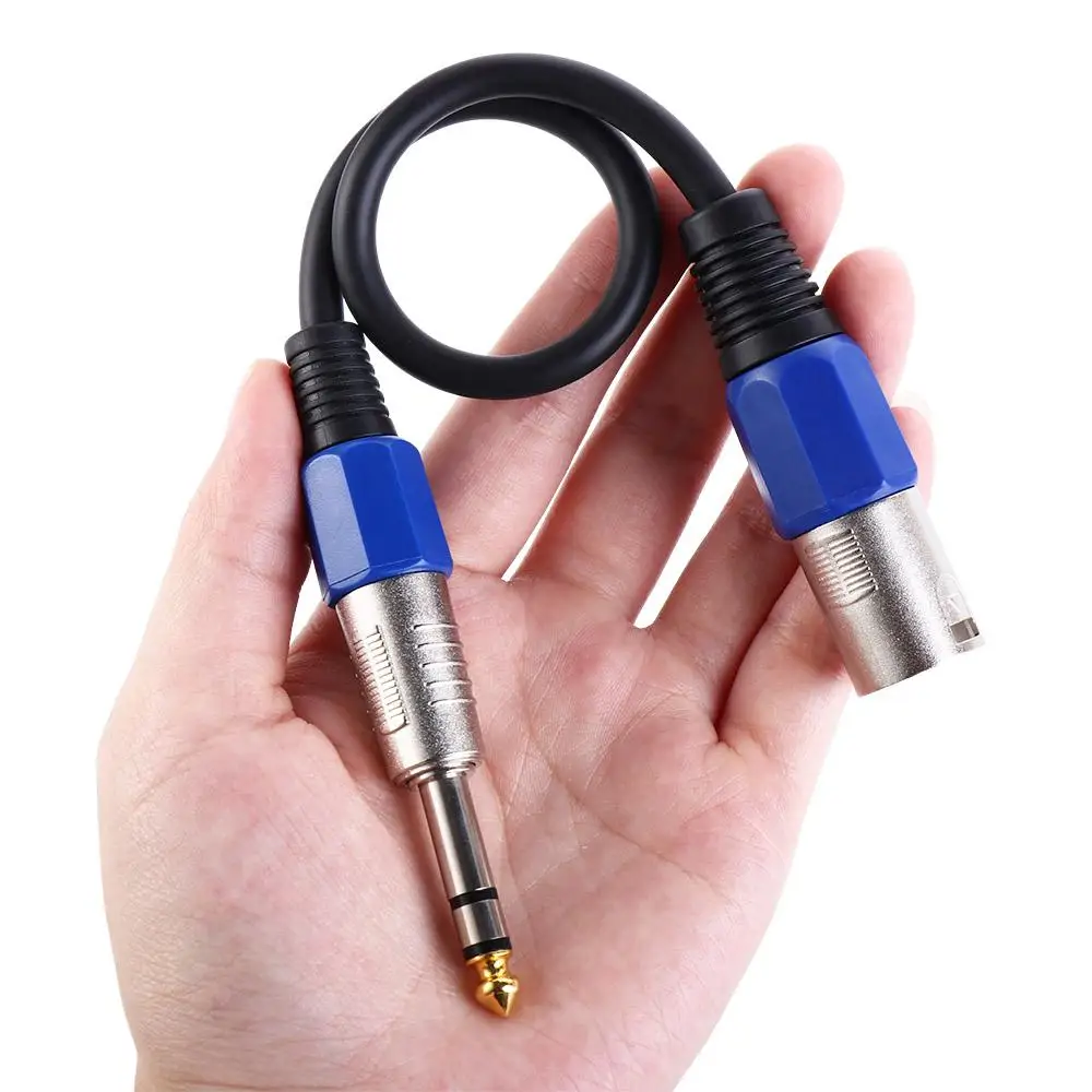 

Durable 0.3m XLR Cable 1/4" 6.35mm Female Plug XLR 3Pin Male Cord XLR Jack Male XLR To 6.35mm Cable For Microphones