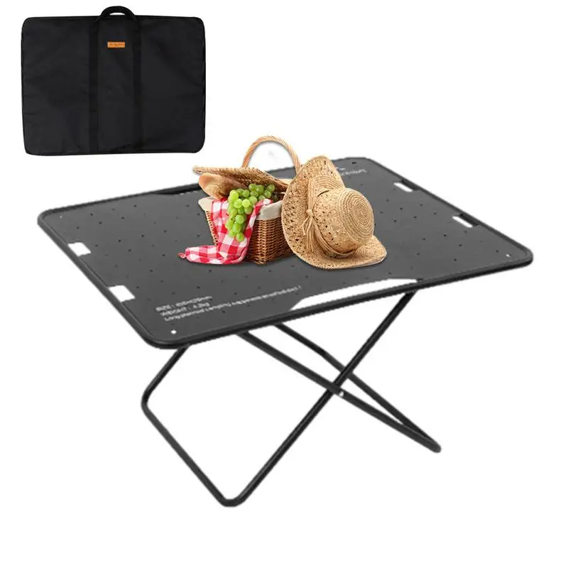 

Folding Camping Table Sturdy & Lightweight Folding Table Strong Load-Bearing Capacity Camping & Grill Table Multi-Functional