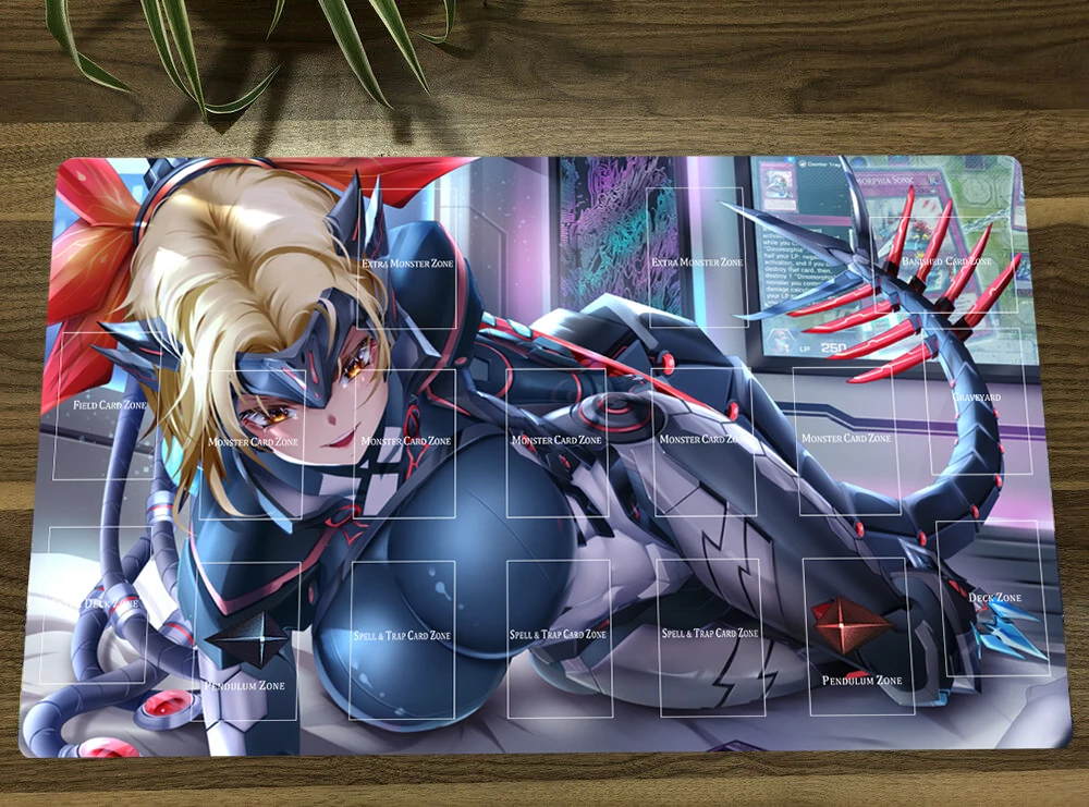 YuGiOh Dinomorphia Kentregina TCG CCG Mat Trading Card Game Mat Playmat Table Playing Mat Rubber Mousepad Mouse Pad 60x35cm