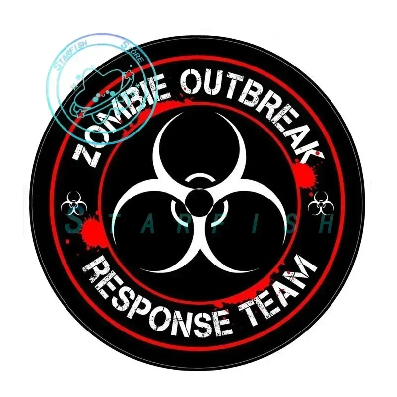 

ZOMBIE Outbreak Response Team Biohazard Retro Car Sticker Fashion Motorcycle Decals Waterproof and Sunscreen