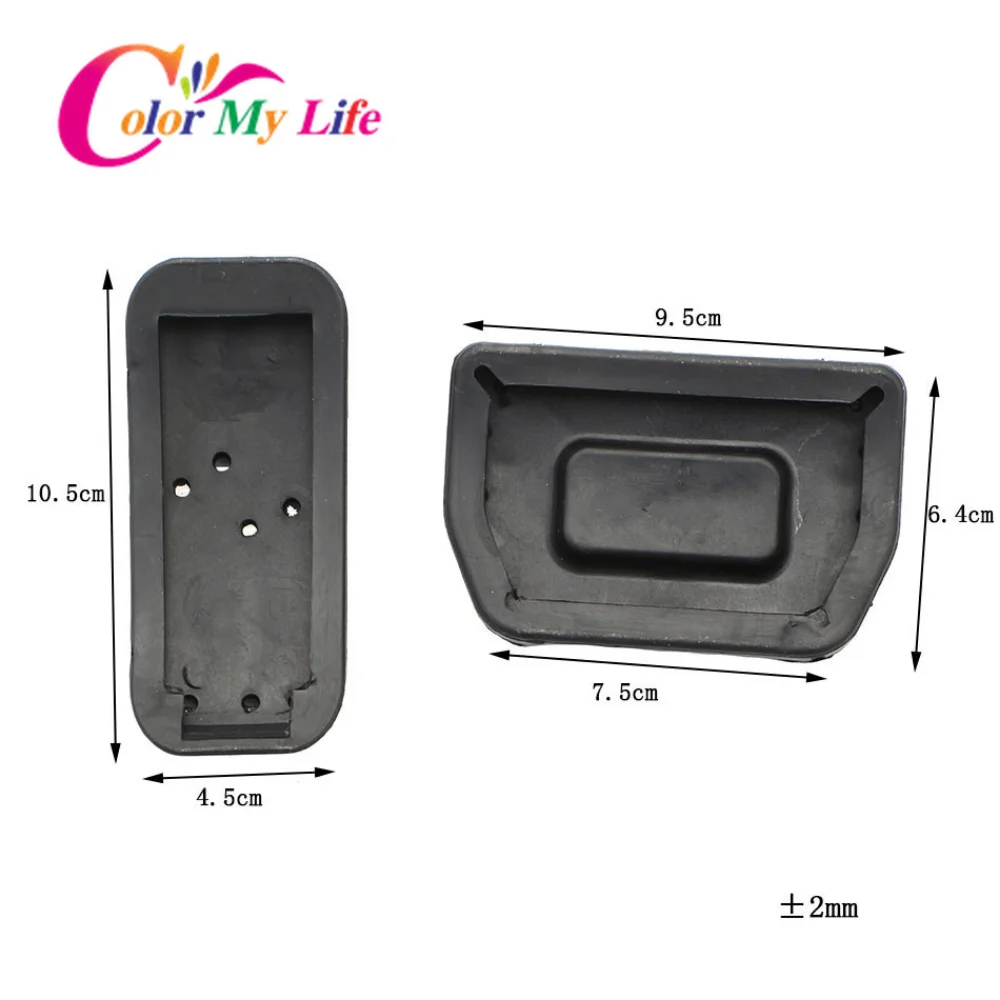 Color My Life Stainless Steel Car Gas Brake Pedal Pads Cover Car Pedals for Ford New Mondeo Edge Fusion 2015 - 2022 Accessories