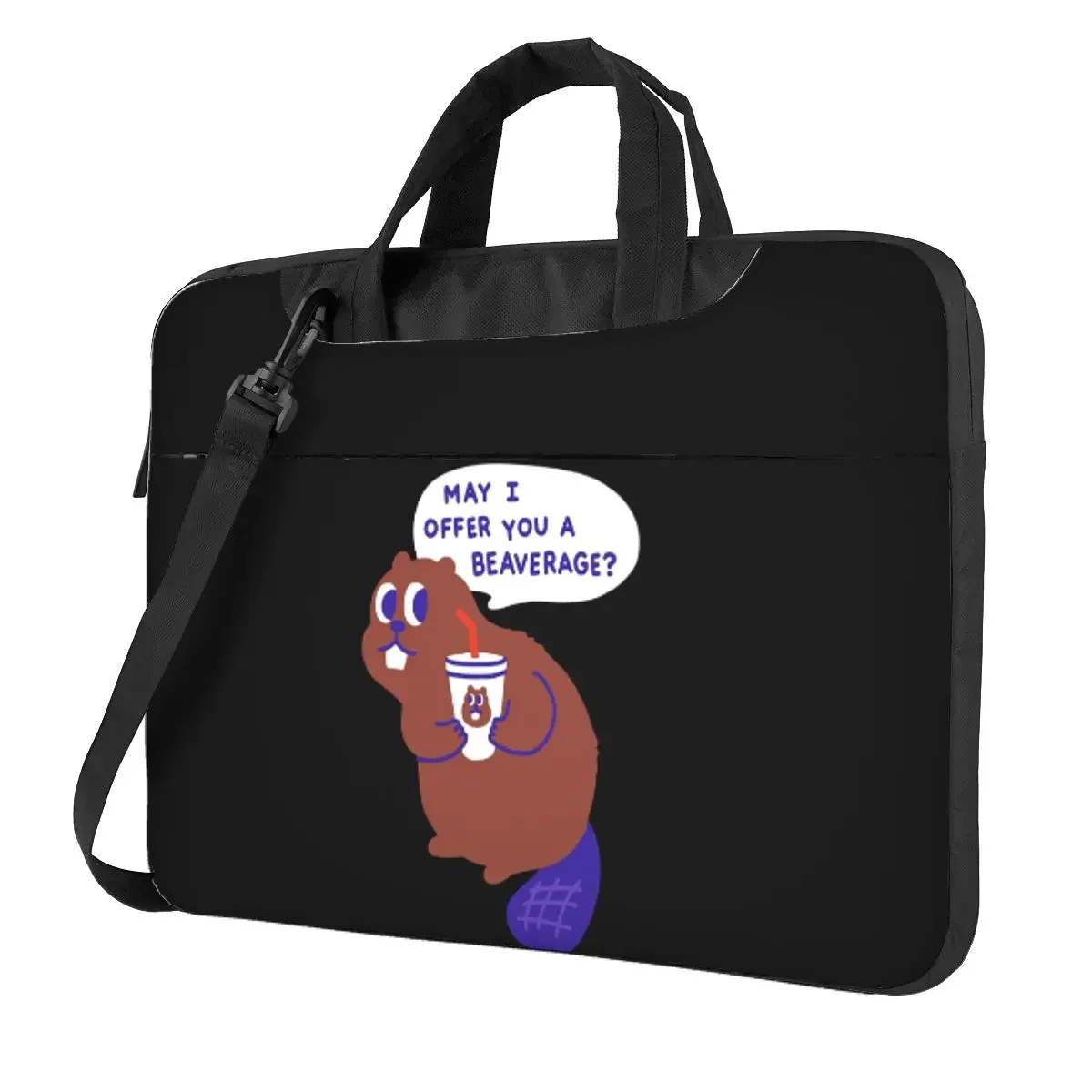 Beaver Offers A Beverage Crossbody Laptop Bag Case Computer Bag 13 14 15.6 Inch Notebook Pouch for Macbook Pro Lenovo