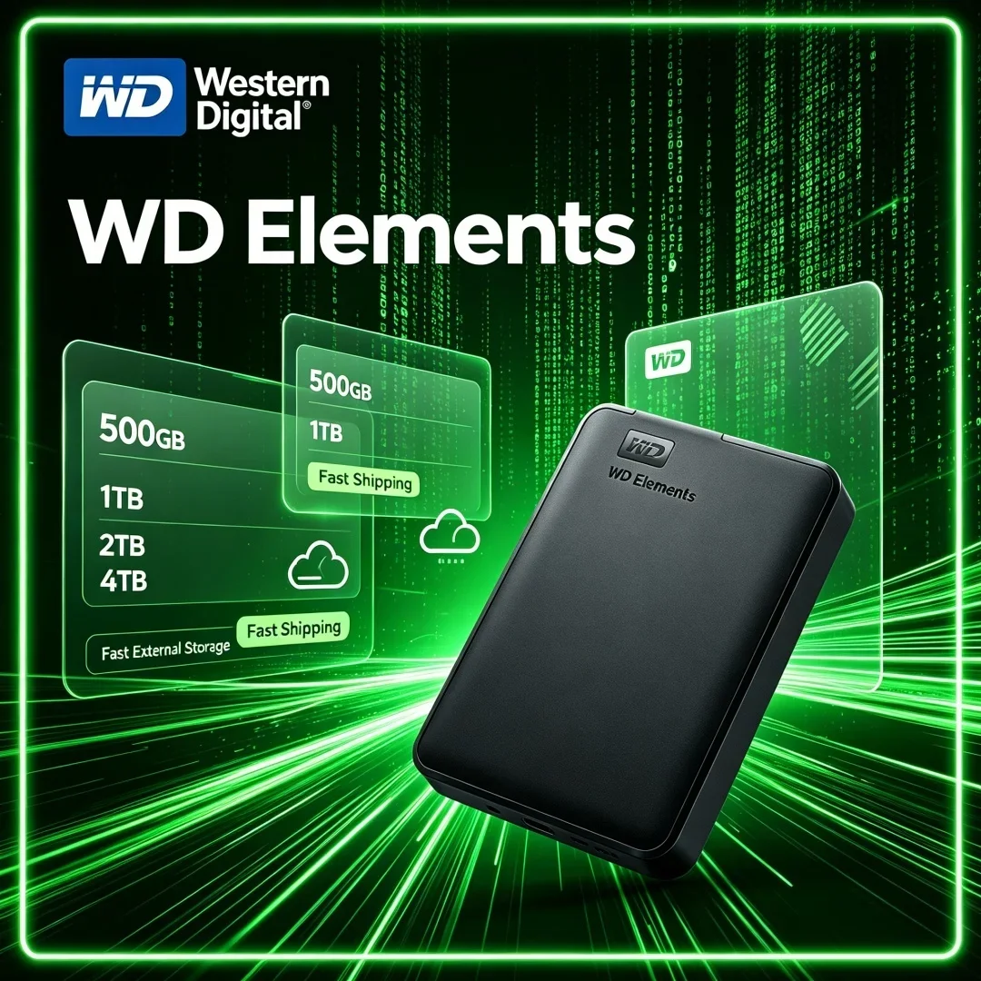 WD Western Digital Data Storage Mobile Hard Disk 1TB 2TB 4TB 5TB 6TB 2.5" Large-capacity USB3.0 Mechanical External HDD