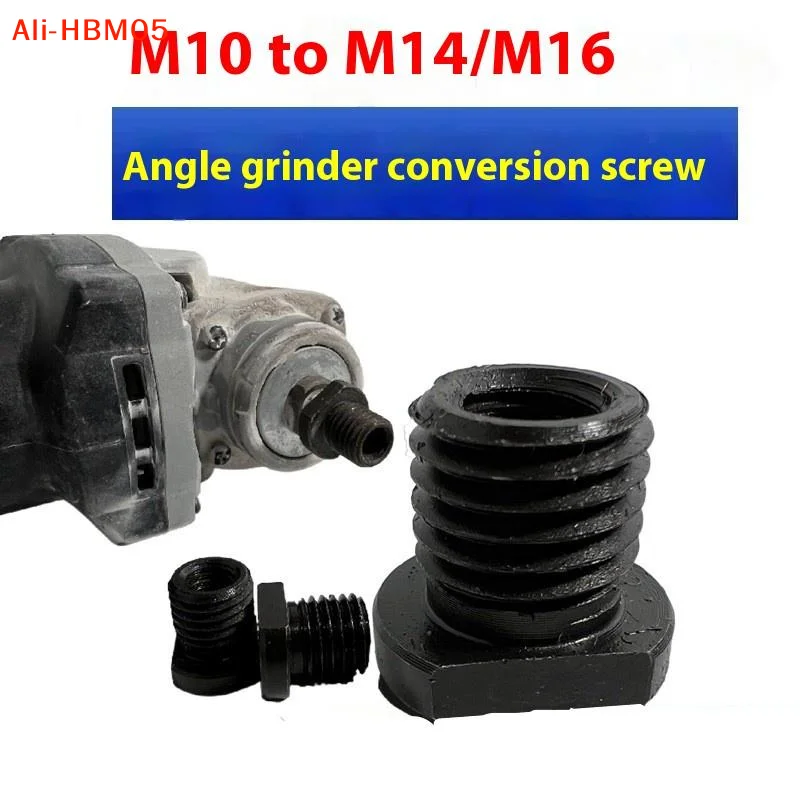 (HB05)Angle Grinder Adapter M10 M14 Thread Attachment Grinde Spindle Arbor Conversion Female To Male Connector Rod Power Tool