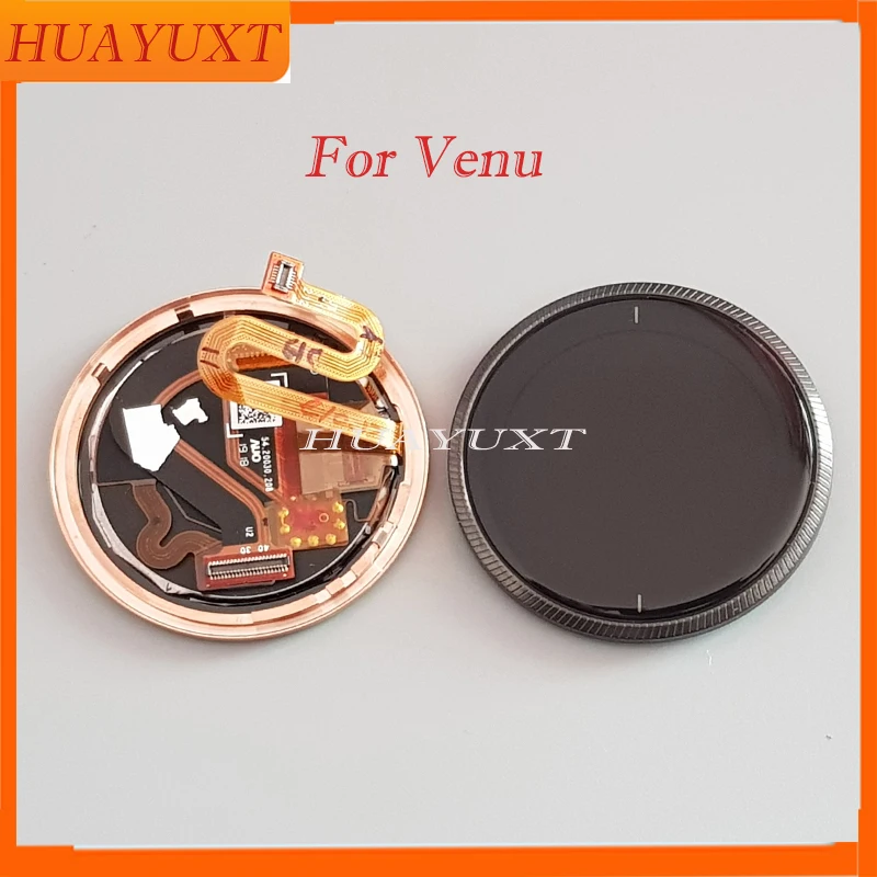 LCD Screen Display For Garmin Venu smart Watch LCD screen Golden/Gray/silver/Rose Gold Frame Cover Repair Replacement Parts