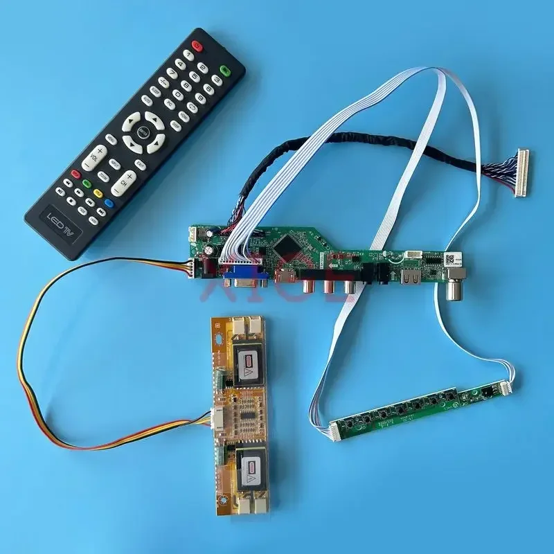 

LCD Driver Board Fit CLAA220WA01 CLAA201WA04 HSD220MKW1 LVDS 30 Pin 4CCFL Kit DIY AV+USB+IR+VGA+HDMI 1680*1050 Analog TV Display