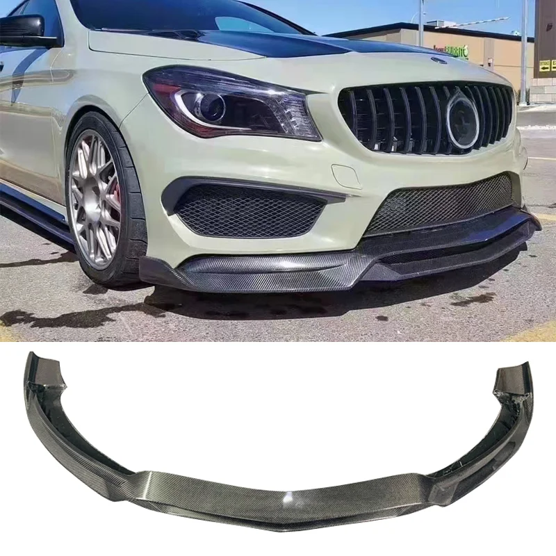 CLA200 CLA250 260 45 W117 R1 style carbon fiber front lip for Mercedes W117 CLA250