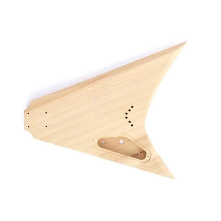 طراز V قم ببناء مجموعة الجيتار الخاصة بك لعشاق الموسيقى: أجهزة خشبية عالية الجودة قابلة للتخصيص للجسم والرقبة مثالية لـ P