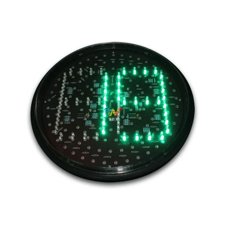 Road Junction 300Mm Leren Dual Kleuren Rood Groen Dc 12V Led Traffic Countdown Timer Module