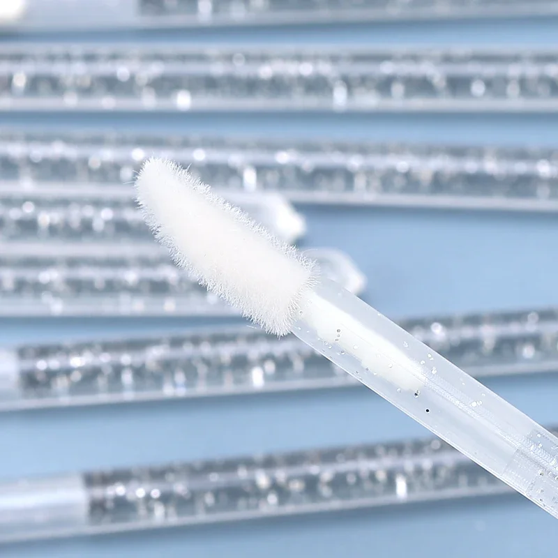 50Pc Pennello per ciglia in cristallo Individuale Lash Rimozione Pulizia Mascara Applicatore Pennelli per trucco Strumento per estensione ciglia trucco