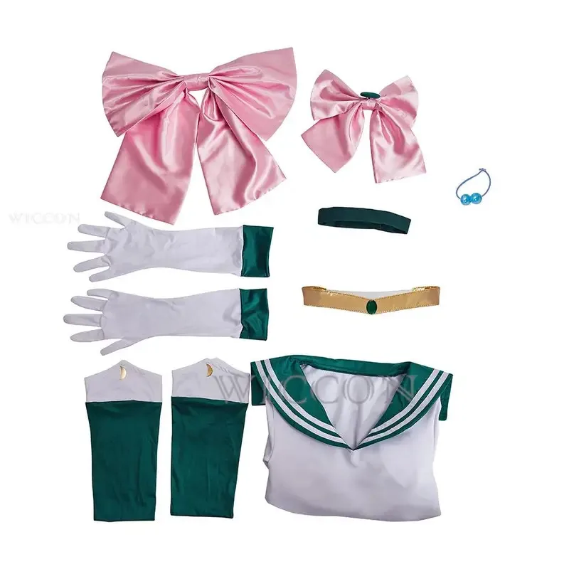 ss23 أنيمي بحار زي القمر Tsukino Usagi تأثيري Meiou Setsuna Chibiusa الفتيات فستان هالوين البدلة شعر مستعار ملابس الحفلات