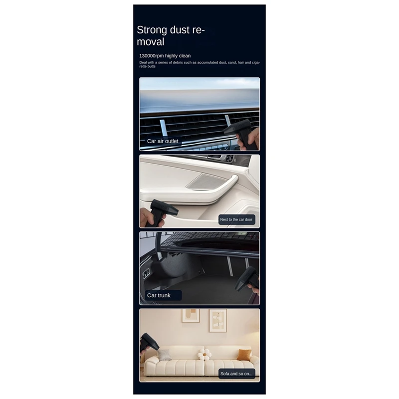 ABgaz-Ventilateur Collecteur de Poussière à Jet, Moteur Sans Balais, Haute Puissance, Mini Souffleur d'Air