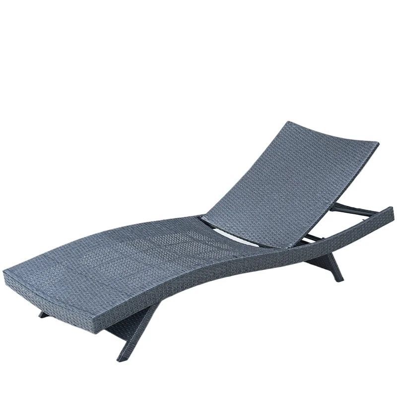 Pool Chairs Courtyard Outdoor Beach Chairs Garden Balcony Leisure Waterproof Sunscreen Outdoor Rattan Bed